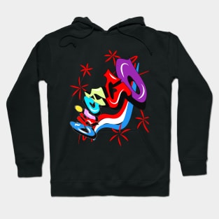 Chicago Graffiti for 4th of July celebration Hoodie